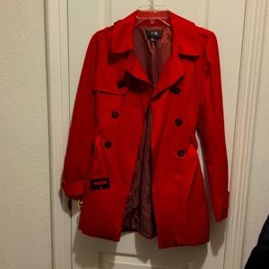 Forever 21 Red Trenchcoat